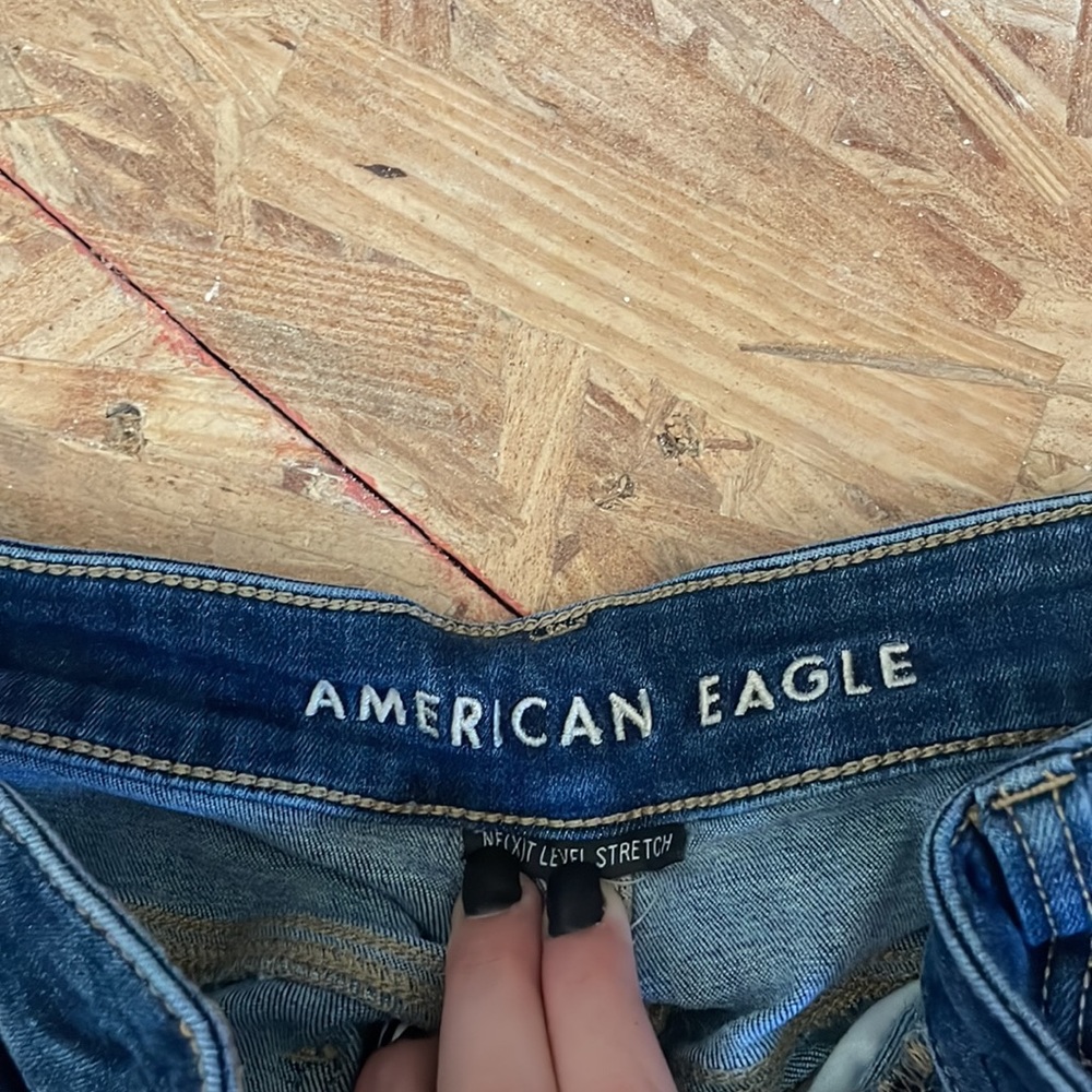American Eagle Next Level Stretch Jeggings Dark Wash - Picture 3 of 5